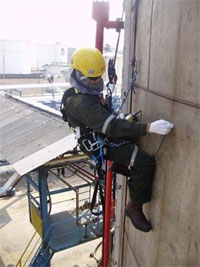 Tank Inspection In Jakarta Using Industrial Rope Access