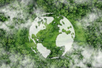 Is Sustainability The Key To Agile Biopharma Manufacturing? GettyImages-1903972230-sustainability-woods-trees-clouds-with-earth