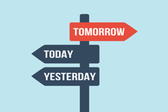 successful choice vector, different way, opposite direction traffic sign-GettyImages-2197175690