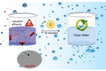 Enzyme Mimetic That Degrades Effluents Under Sunlight