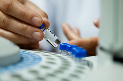Laboratory chromatograph experiment-GettyImages-119815078