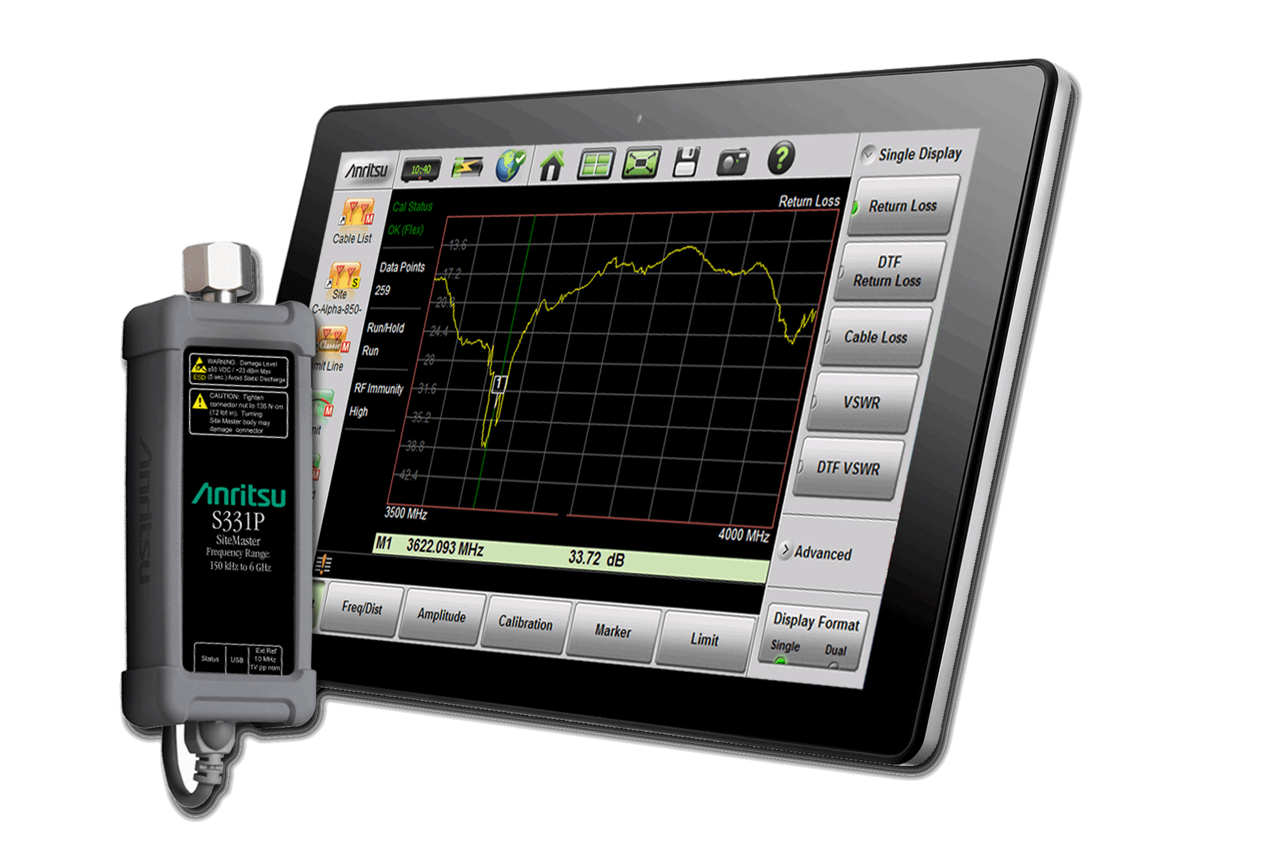 Site Master Ultraportable Cable And Antenna Analyzer S331P