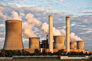 Power Plant Industrial Chimney