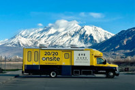 2020 in front of the mountains