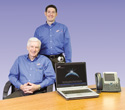 Larry Tadevich (left), president, and Steve Tadevich, director of marketing, of Network Solutions, Inc.