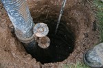Corroded pipe in ground-before Speedy Sleeve