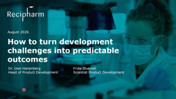 Recipharm Capabilities Update August 2026 Oral Solid Dose Formulation