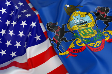 USA Flag, Pennsylvania flag-GettyImages-831634682 USA Flag, Pennsylvania flag-GettyImages-831634682