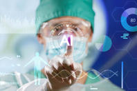 AI medical interface, DNA, health data-GettyImages-2240353426