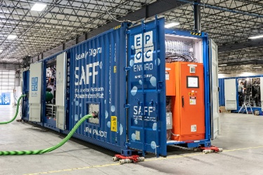 Final checks get underway for EPOC Enviro's first US built SAFF unit.