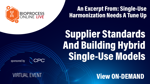 Supplier Standards And Building Hybrid Single-Use Models Supplier Standards And Building Hybrid Single-Use Models