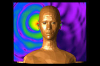 XFdtd Simulation Of Electric Fields Between Two Headphones remcom xfdtd