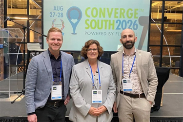 NCBiotech's Mike Carnes, Nancy Johnston and Zach Zabarsky at ConvergeSouth 2026 NCBiotech's Mike Carnes, Nancy Johnston and Zach Zabarsky at ConvergeSouth 2026
