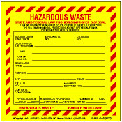 Hazardous Waste Label Printing