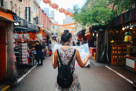 Woman traveler in Singapore-GettyImages-1086145112