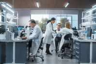 The Power Of Immunotherapy And Precision Medicine In Cancer Research GettyImages-2190227480-laboratory-scientists-computer-equipment-research