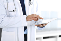 TrialKit EDC Doctor with ipad iStock-1202676660