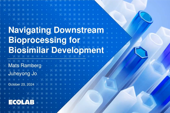 Ecolab Purolite - Navigating Downstream Bioprocessing webinar