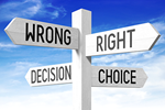 A Better Approach To Selecting And Overseeing GCP/GLP Vendors And Processes sign-mistakes-choices-decisions-right-wrong