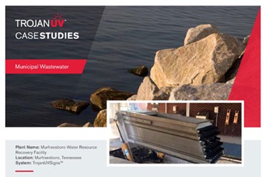 Water Resource Recovery Facility Replaces its Aging UV System - Murfreesboro, Tennessee (Case Study) Water Resource Recovery Facility Replaces its Aging UV System - Murfreesboro, Tennessee (Case Study)