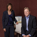 Angela Childs, director of professional services, and John Trimble, VP of sales, Imaging Office Systems, Inc.