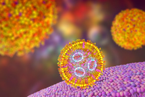 Lipid Nanoparticle mRNA Vaccine GettyImages-1418152448