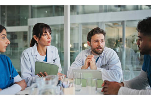 Meeting, team, medical case review, treatment plan, research-GettyImages-2265129844
