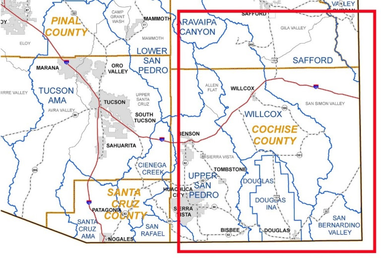Arizona Groundwater Map