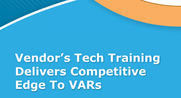 Vendor Training For VARs Vendor Training For VARs
