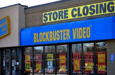 Closing Blockbuster Store