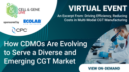 How CDMOs Are Evolving To Serve A Diverse And Emerging CGT Market