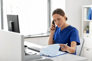 Doctor Calling On Phone