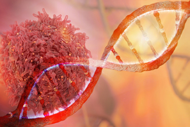 DNA strand and Cancer Cell Oncology Research-iStock-696241690