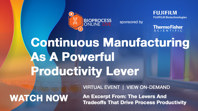 Continuous Manufacturing As A Powerful Productivity Lever