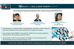Advancing Gene Therapy Development With A Multi-Serotype AAV Resin Advancing Gene Therapy Development With A Multi-Serotype AAV Resin