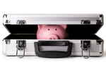 Piggy bank in brief case-GettyImages-1371835877