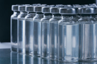 Glass medical ampoule vial for injection-GettyImages-1311384286