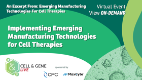 Implementing Emerging Manufacturing Technologies For Cell Therapies 25_03_CGL_1280x720_Seg03