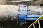 Repair Of Failed Bolt Coupling Connection From Pit Cast Iron Pipe To High Density Polyethylene Pipe