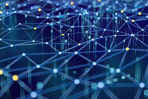 Artificial Intelligence AI Neural Network Concept with Lines and Binary Code-GettyImages-2197579271