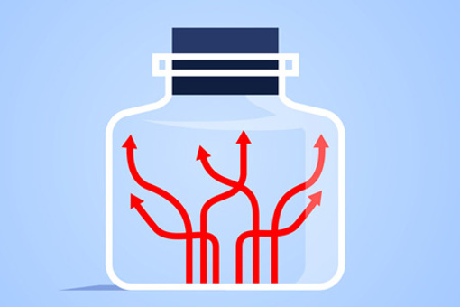 group of growing arrows inside an airtight tank-GettyImages-1164079846