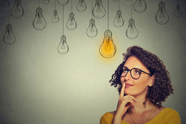 Woman thinking-idea-light bulb-GettyImages-497785784
