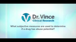 Human Abuse Potential: Subjective Ratings