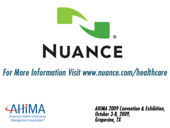 AHIMA 2009 Convention & Exhibit Booth Visit: Nuance Communications Booth 1622
