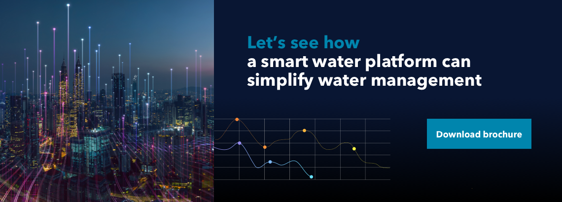 Xylem Vue's Integrated Software And Analytics Helps Utilities Unify Data From All Existing Tools And Technologies In A Single Platform Smart Water Simplified_brochure_header_1140 x 410 (002)