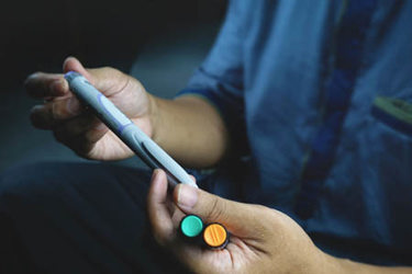 Insulin pen, medical equipment-GettyImages-1447329677