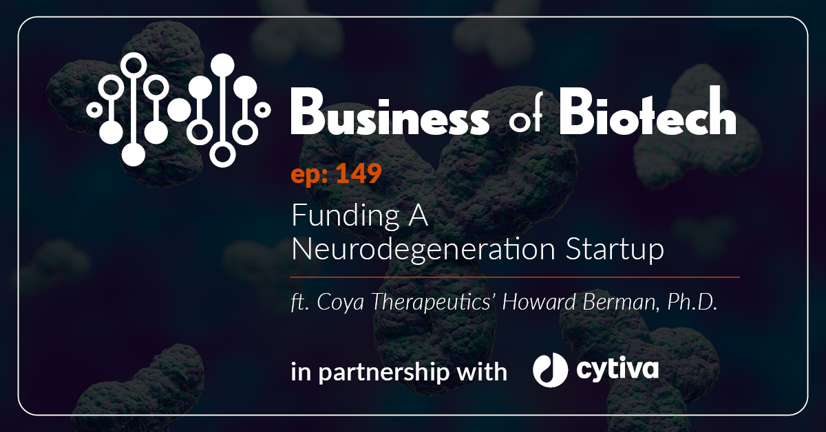 Funding A Neurodegeneration Startup With Coya Therapeutics Howard Berman