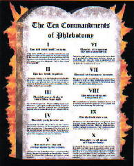 The Ten Commandments of Phlebotomy Poster