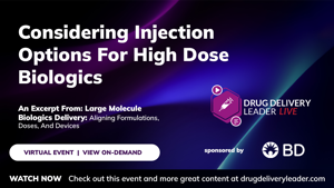 Considering Injection Options For High Dose Biologics
