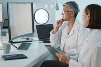 Combat Nitrosamine Challenges With Comprehensive Analytical Solutions GettyImages-1483243079-doctors-data-computer-analysis-tablet-office